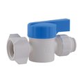 Sharkbite 0.38 in. OD x 0.5 in. Dia. FNPT Plastic Straight Stop Valve; White 4925319